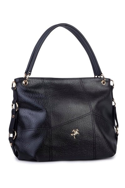 Nas Bag Women’s Slouchy Shoulder Bag - Black, Victoria