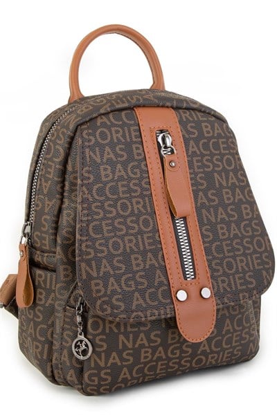 Nas Bag Women’s Convertible Backpack and Shoulder Bag - Brown