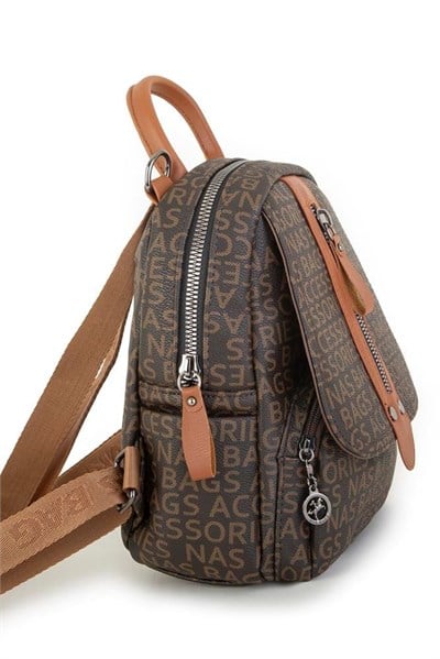 Nas Bag Women’s Convertible Backpack and Shoulder Bag - Brown