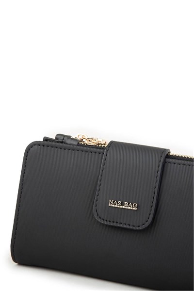 Nas Bag Women’s Horizontal Wallet - Black Karaca