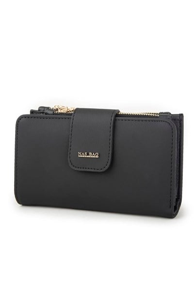 Nas Bag Women’s Horizontal Wallet - Black Karaca
