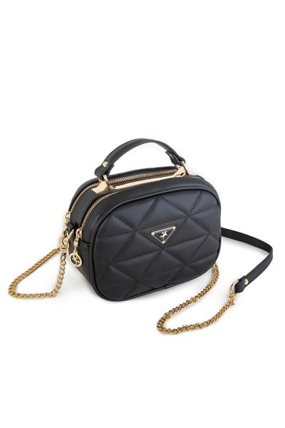 Nas Bag Womens Chain Crossbody Bag - Black Dona