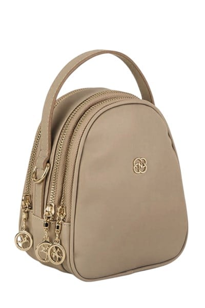 Nas Bag Women’s Mini Crossbody Bag - Taupe, Kuzu