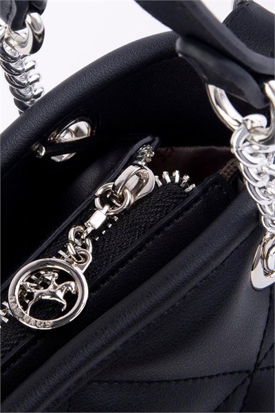 Nas Bag Mini Women’s Quilted Chain Hand and Crossbody Bag - Black