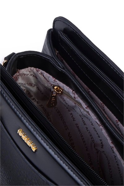 Nas Bag Women’s Elegant Medium Handbag & Shoulder Bag - Black, Victoria