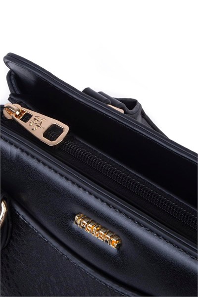 Nas Bag Women’s Elegant Medium Handbag & Shoulder Bag - Black, Victoria