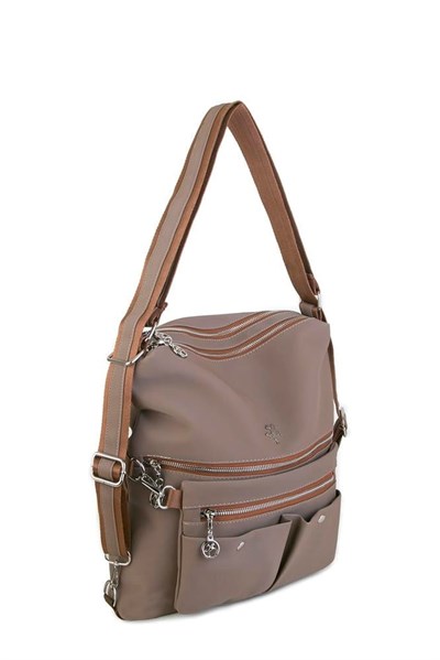 Nas Bag Convertible Backpack and Shoulder Bag - Taupe