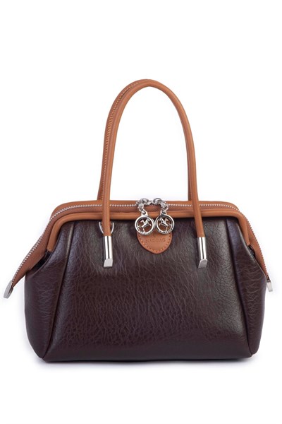 Nas Bag Vintage Medium Handbag & Crossbody Bag - Brown/Tan, Victoria
