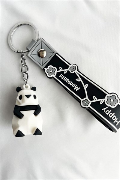 Panda Figure Silicone Keychain