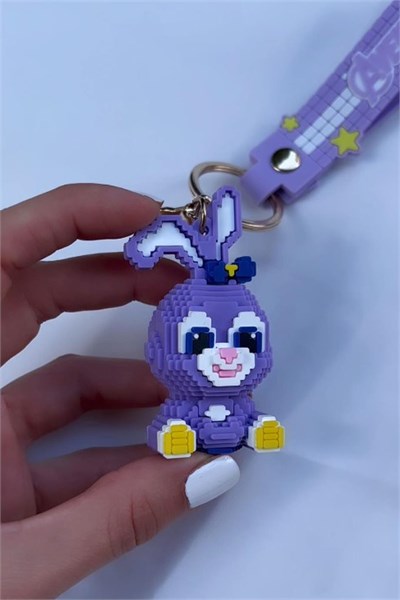 Pixel Cute Rabbit Keychain