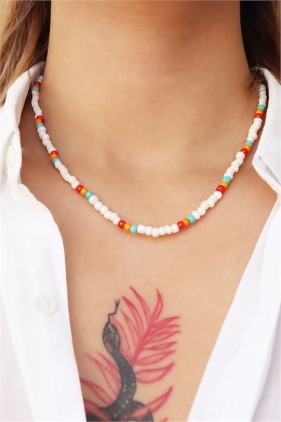 Colorful Design Bead Necklace