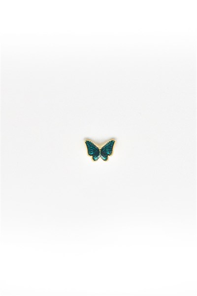Colorful Butterfly Tragus & Helix Piercing – Gold | Hypoallergenic, Non-Tarnish, 8 mm