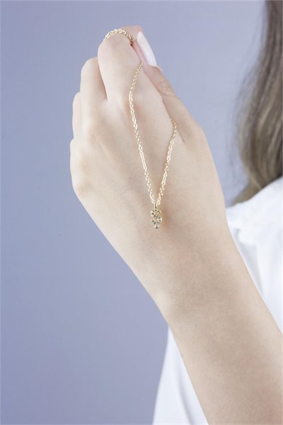 Ş Letter Gold Chain Necklace