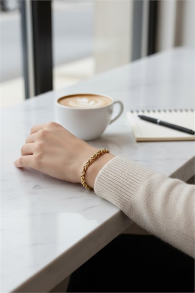 Infinity Model Zircon Stone Xuping Non-Tarnish Bracelet - Gold