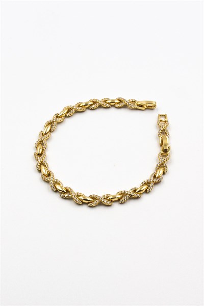 Infinity Model Zircon Stone Xuping Non-Tarnish Bracelet - Gold