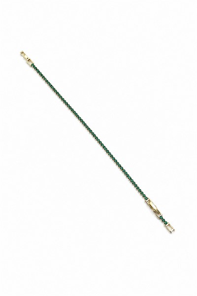 Xuping Elegant Single-Row Cubic Zirconia Tennis Bracelet - Green