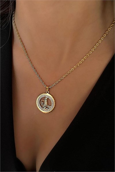Tural Steel Chain Necklace - Gold Color