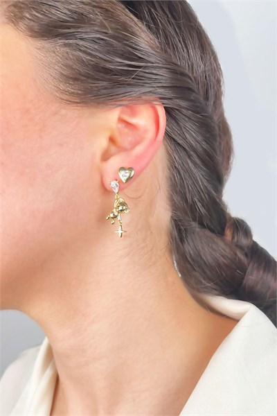 Xuping Bear Earrings - Gold