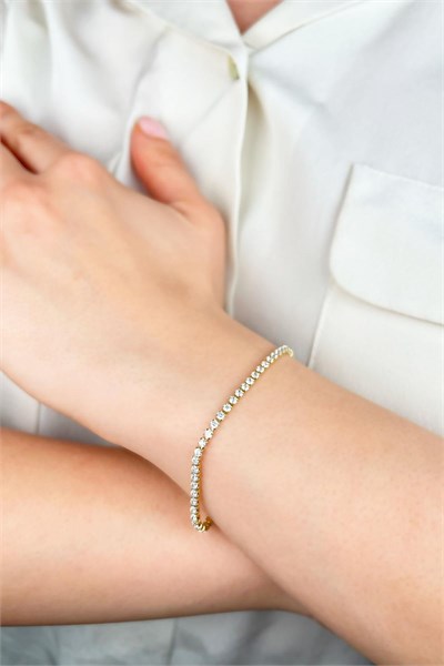 Xuping Waterway VIP Tag Bracelet - Gold