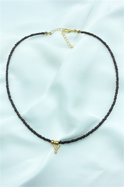 Y Letter Bead Necklace
