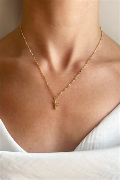 Y Letter Gold Chain Necklace