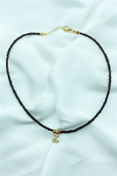 Z Letter Bead Necklace