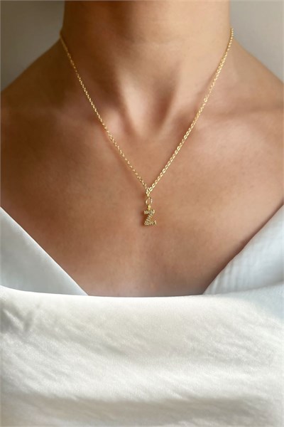 Z Letter Gold Chain Necklace
