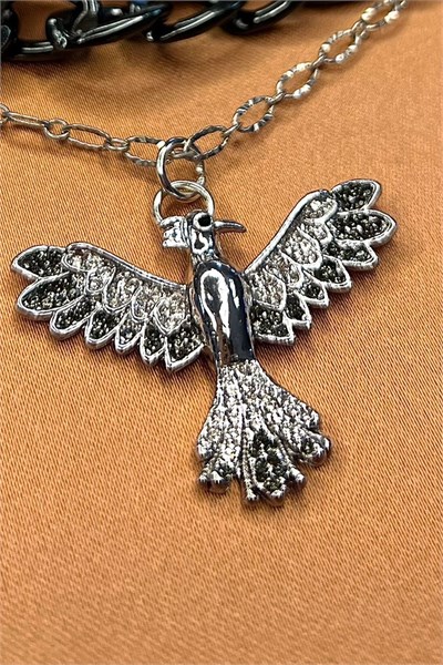 Zircon Stone Multiple Phoenix Necklace