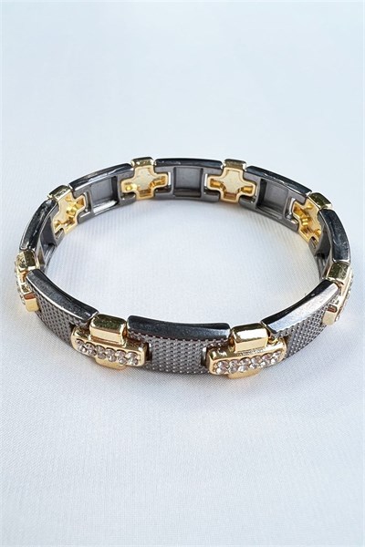 Zircon Stone Gold Color Design Bracelet