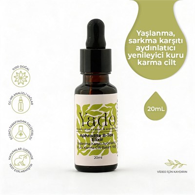 Aphrodite B-tox Elixir / Yaşlanma Karşıtı, Aydınlatıcı Kuru ve Karma Cilt Bakımı