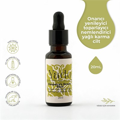 Cleopatra’s Beauty Elixir / Yağlı ve Karma Ciltler İçin Onarıcı, Yenileyici Anti-Age Bakım İksiri