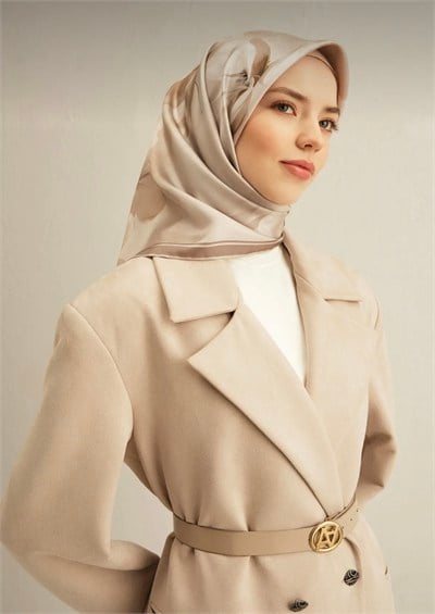 Armine Nostalji İpek Eşarp 9305-05 Krem