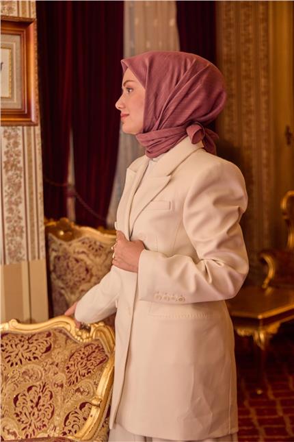 Monogram Pamuk İpek Eşarp 130001-01