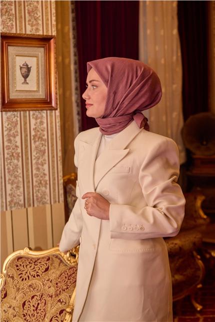 Monogram Pamuk İpek Eşarp 130001-01