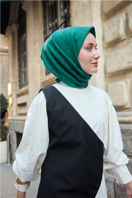 Monogram Pamuk İpek Eşarp 130001-02