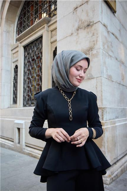 Monogram Pamuk İpek Eşarp 130001-07