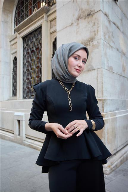 Monogram Pamuk İpek Eşarp 130001-07