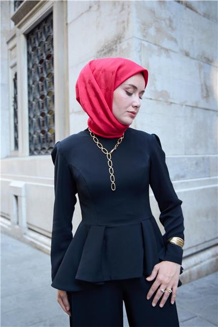 Monogram Pamuk İpek Eşarp 130001-09