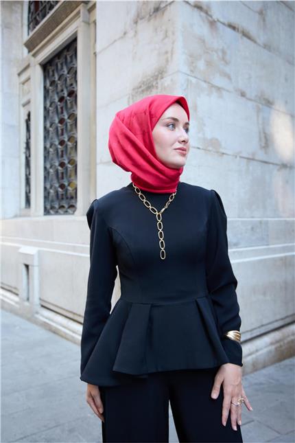 Monogram Pamuk İpek Eşarp 130001-09