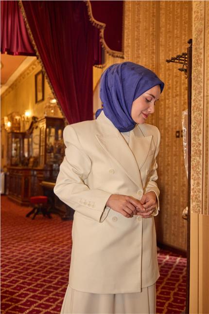 Monogram Pamuk İpek Eşarp 130001-10