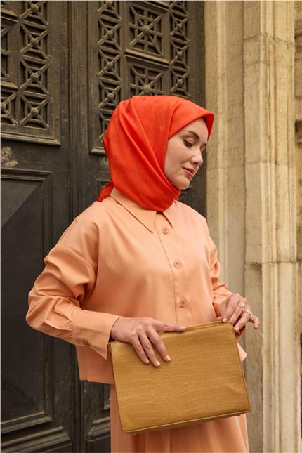 Monogram Pamuk İpek Eşarp 130001-11