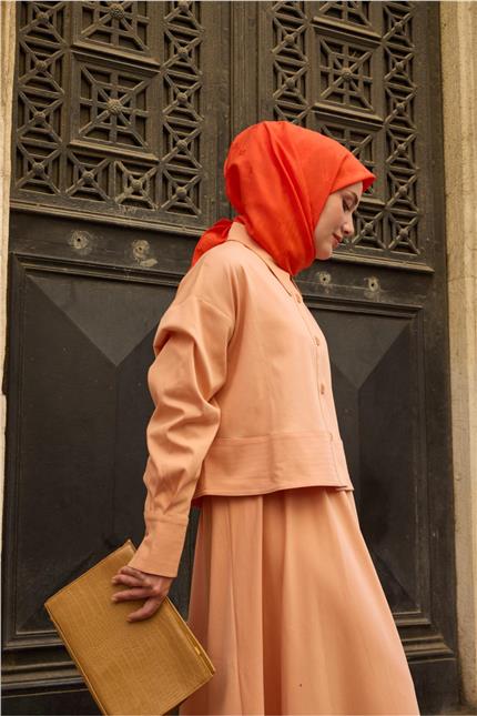 Monogram Pamuk İpek Eşarp 130001-11