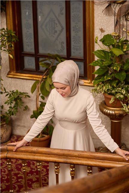 Monogram Pamuk İpek Eşarp 130001-12