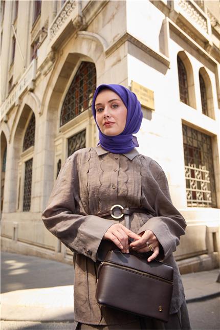 Monogram Pamuk İpek Eşarp 130001-16