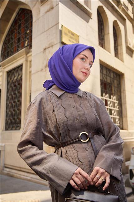 Monogram Pamuk İpek Eşarp 130001-16