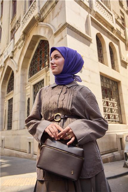 Monogram Pamuk İpek Eşarp 130001-16