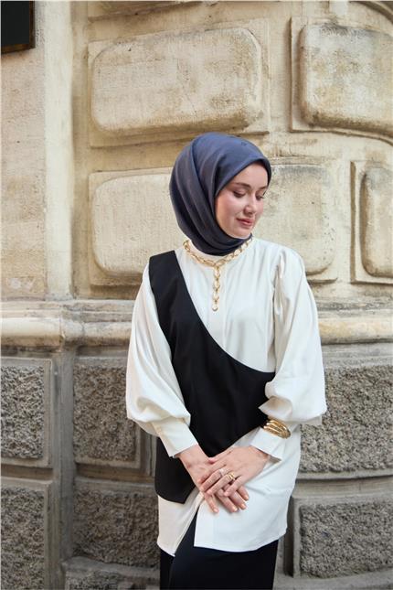 Monogram Pamuk İpek Eşarp 130001-18