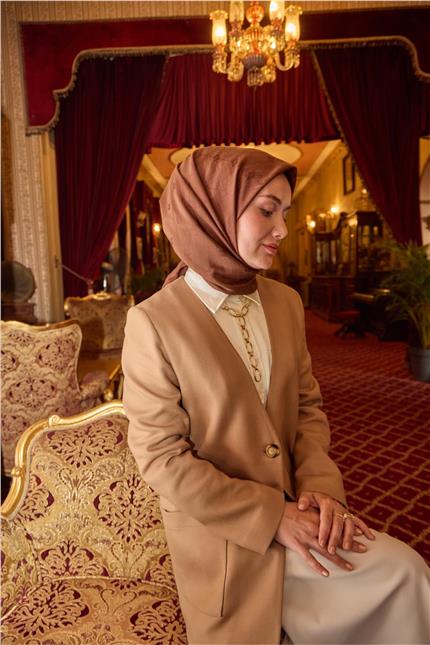 Monogram Pamuk İpek Eşarp 130001-22