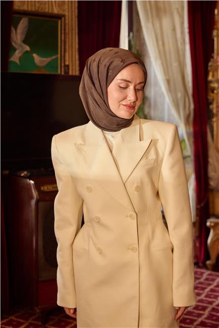 Monogram Pamuk İpek Eşarp 130001-23