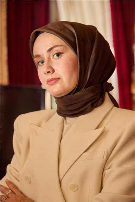 Monogram Pamuk İpek Eşarp 130001-23